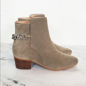 Coach Mushroom Carissa Ankle Suede Size 5 Boots NIB